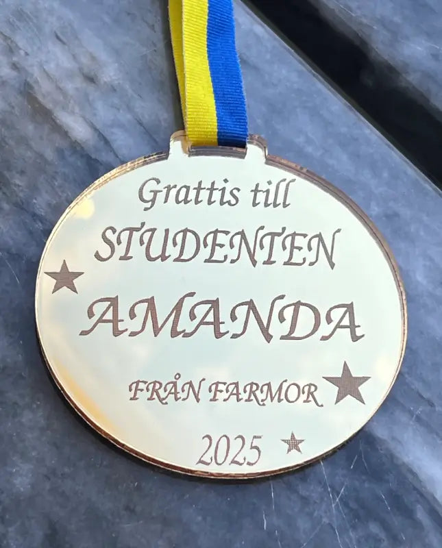 Studentmedalj från farmor