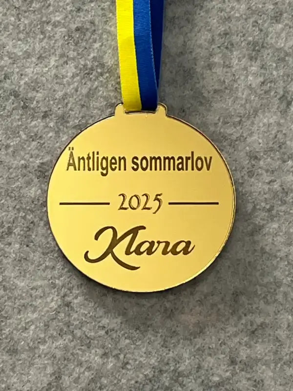 Medalj äntligen sommarlov