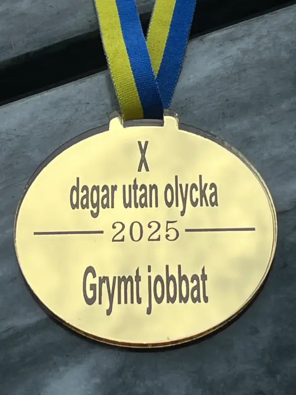 Medalj | Dagar utan olycka