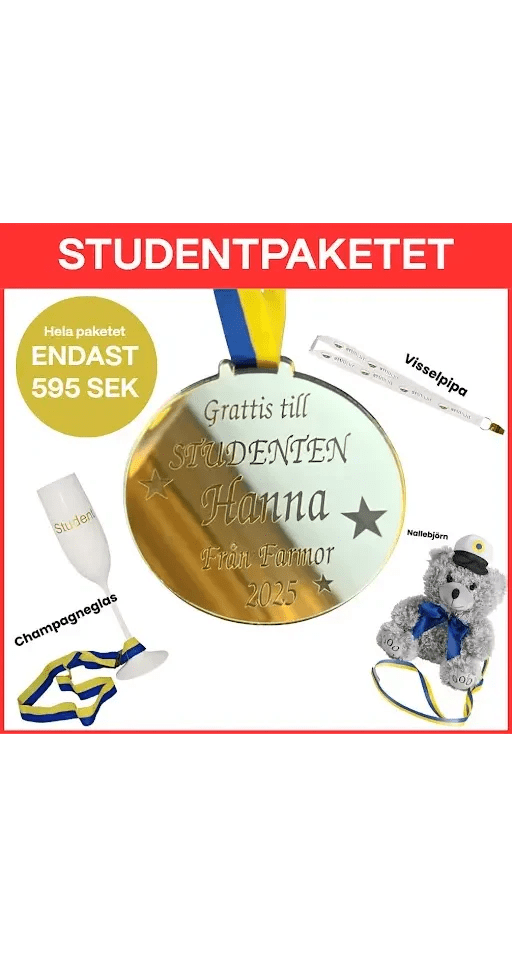 Studentmedaljer & Presenter - DinMedalj