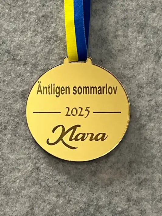 Medalj äntligen sommarlov