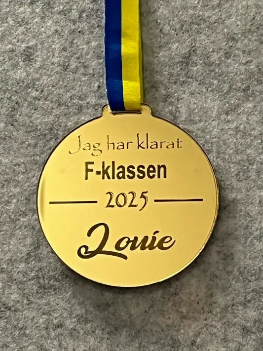 Medalj jag har klarat F-klassen