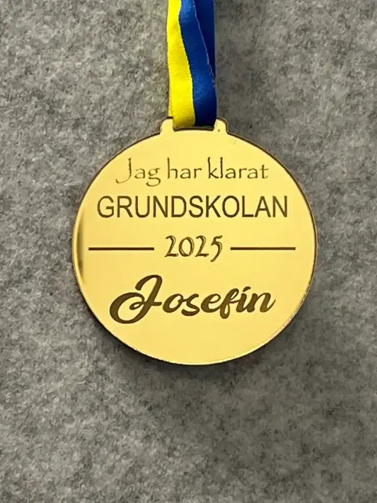 Medalj jag har klarat Grundskolan - DinMedalj