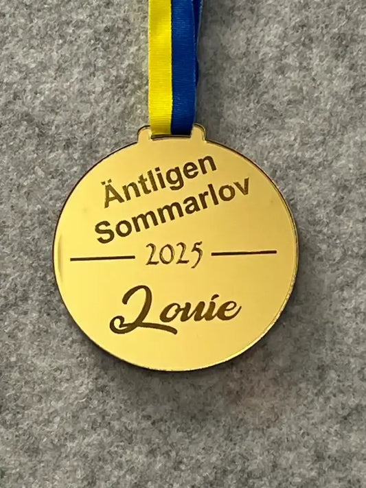 Medalj äntligen sommarlov