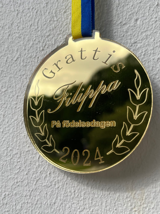 Medalj Grattis
