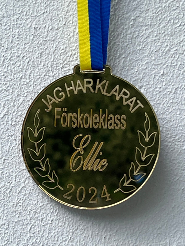 Avslutningspresent Medalj Förskoleklass