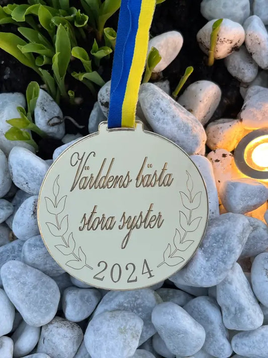 Medalj världens bästa storasyster