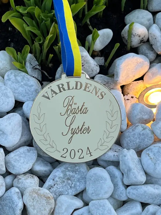 Medalj världens bästa syster