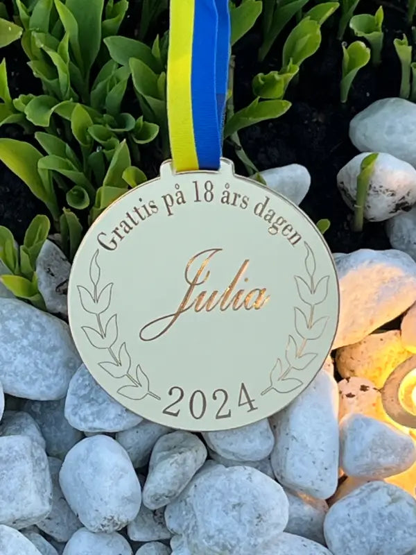 Medalje tillykke med din 18 års fødselsdag