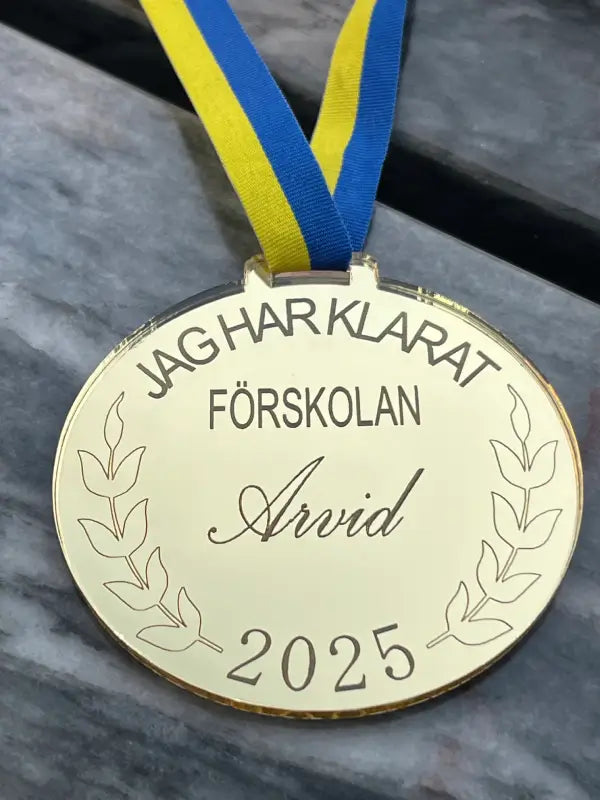 Medalj Jag har klarat förskolan - DinMedalj