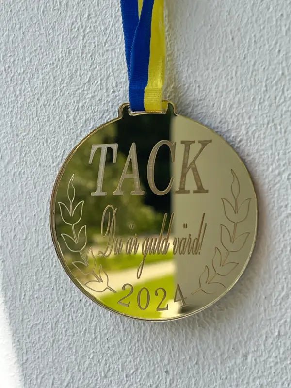 Du är guld värd | Medalj - DinMedalj
