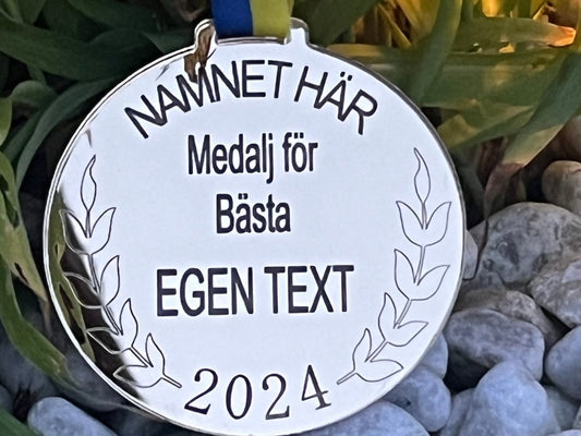 Medalj för bästa| skapa egen medalj - DinMedalj