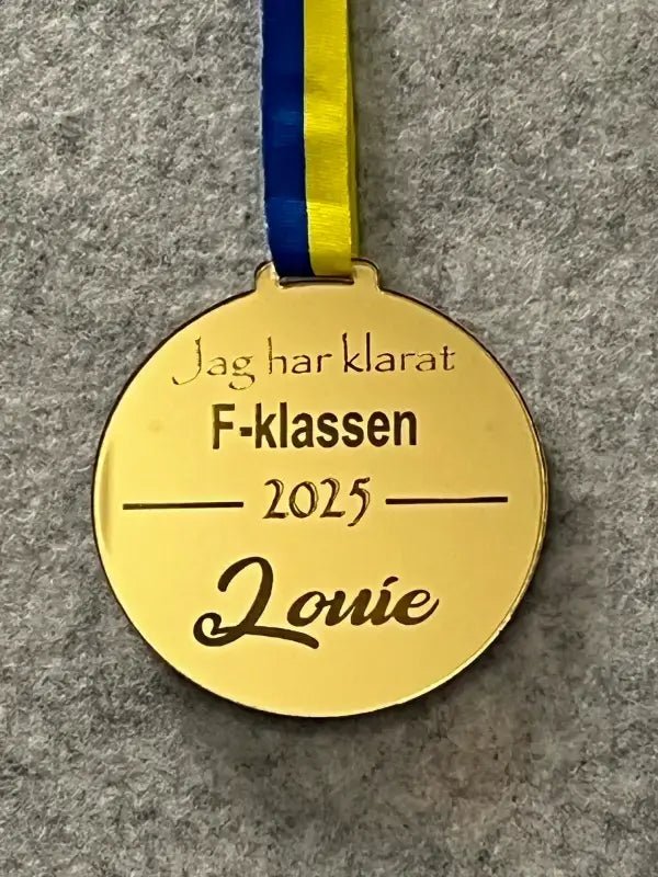 Medalj | jag har klarat F - klassen - DinMedalj