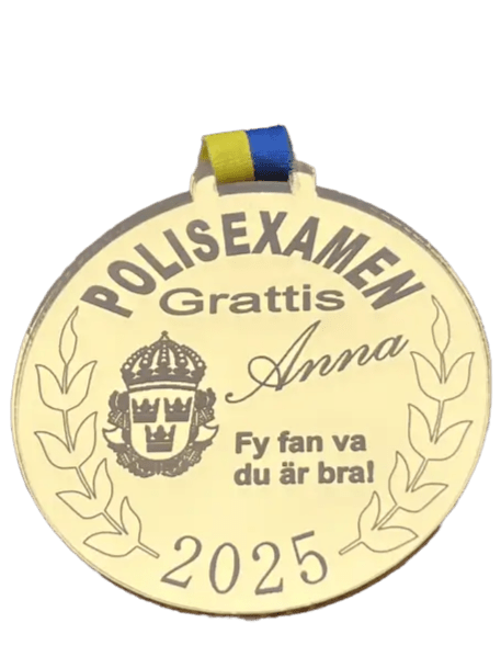 Medalj | Polisexamen - DinMedalj