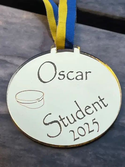 Medalj | Student diagonal text - DinMedalj