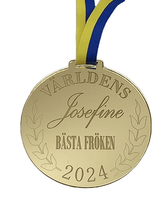 Medalj | Världens bästa fröken - DinMedalj