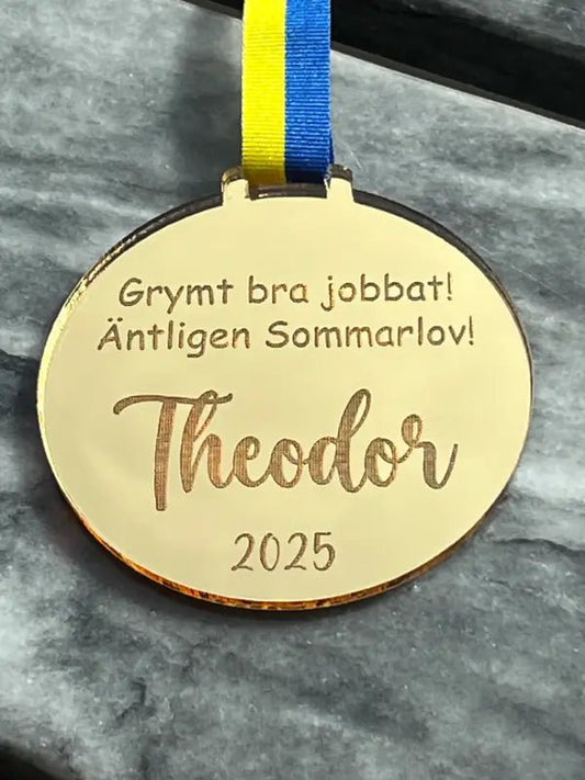 Sommarlovsmedalj |Grymt bra jobbat - DinMedalj